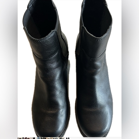 Cole Haan- Camea Waterproof Leather Combat Boot- Black Bootie- Women’s 10 - Picture 3 of 10